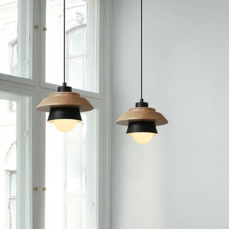 Luvano Pendelleuchte Holz Macaron bunt Nordic