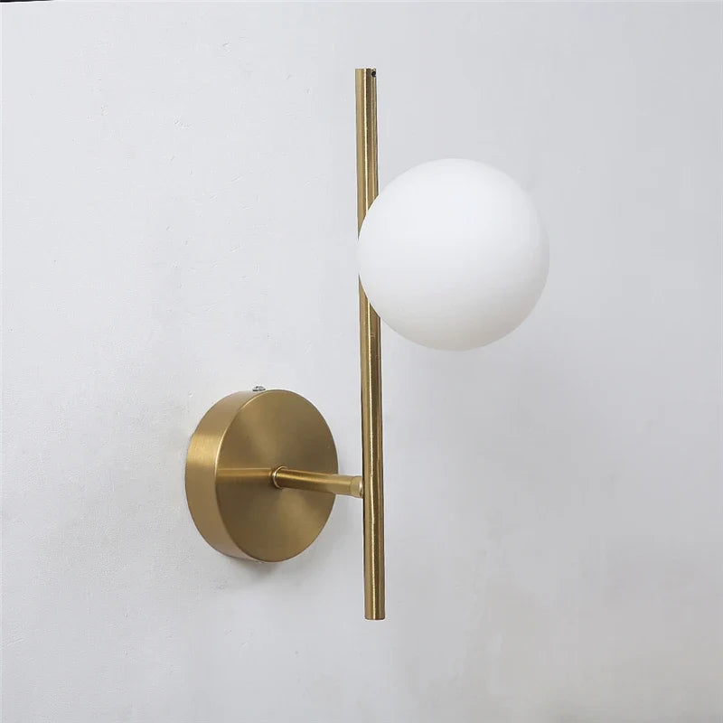 Luvano Astra Wandleuchte 2 Kugeln gold modern