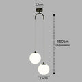 Luvano Luna Pendelleuchte Glaskugel Nordic