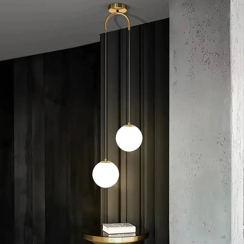 Luvano Luna Pendelleuchte Glaskugel Nordic