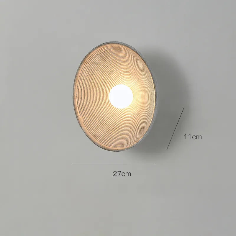 Luvano Wandleuchte Holz rustikal LED handgemacht
