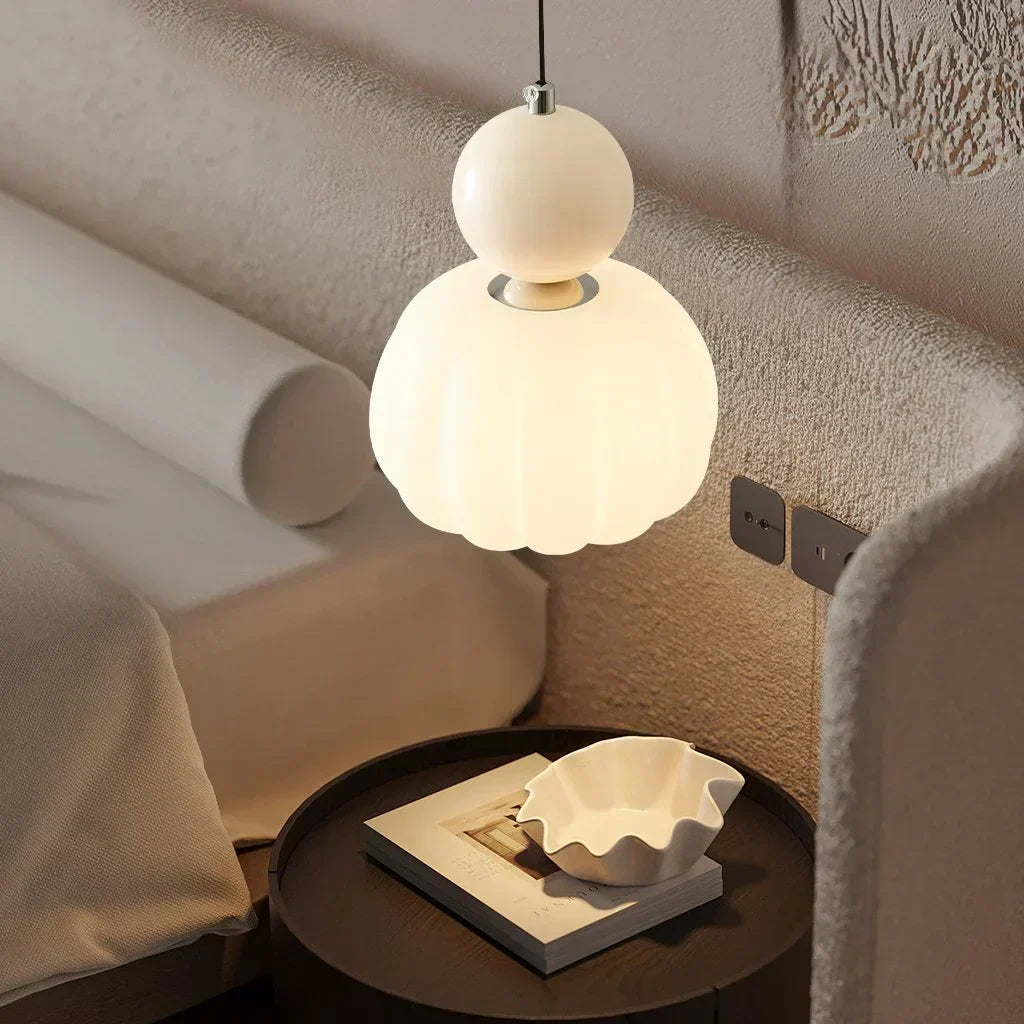 Luvano LED Pendelleuchte Kürbisform Nordic