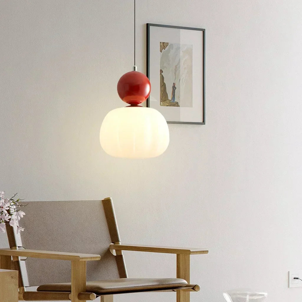 Luvano LED Pendelleuchte Kürbisform Nordic