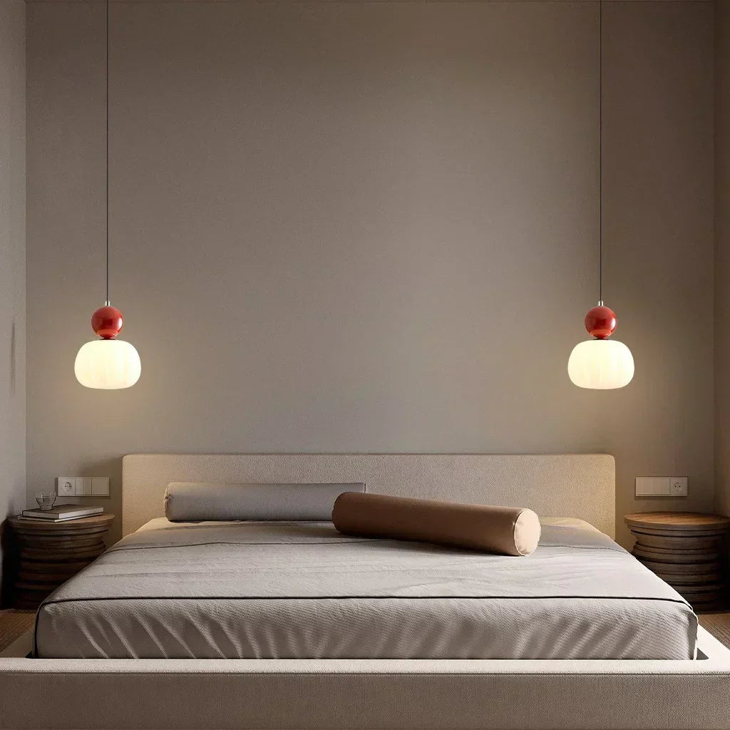 Luvano LED Pendelleuchte Kürbisform Nordic
