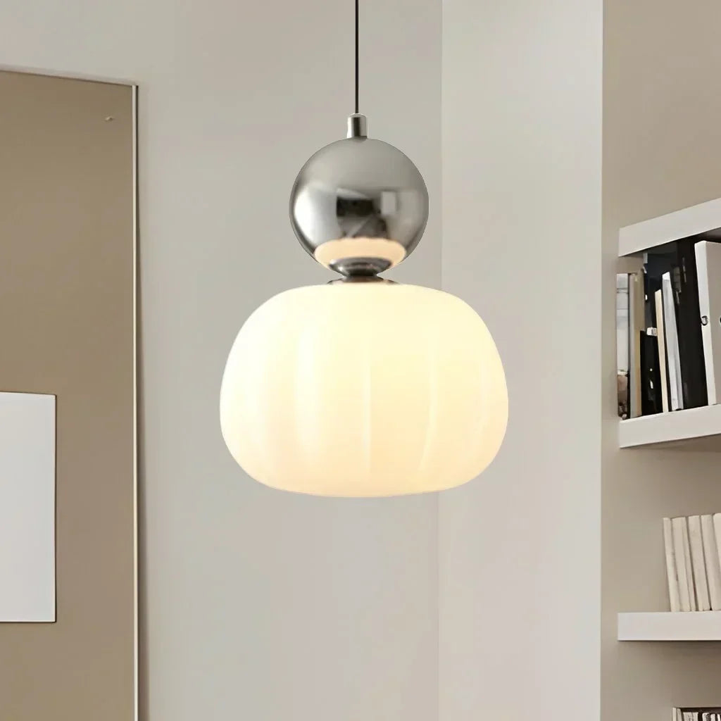 Luvano LED Pendelleuchte Kürbisform Nordic