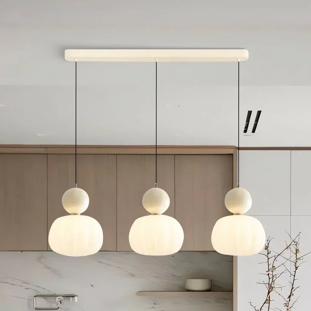 Luvano LED Pendelleuchte Kürbisform Nordic