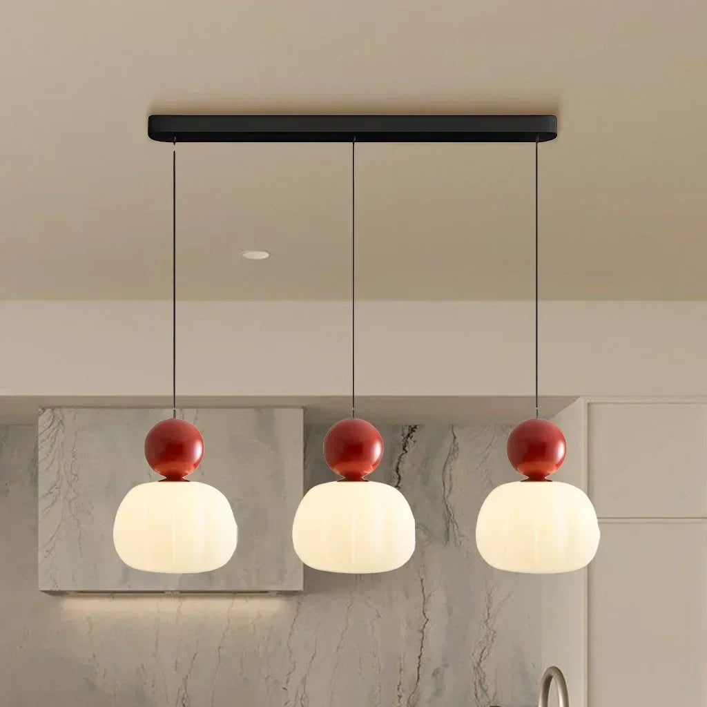 Luvano LED Pendelleuchte Kürbisform Nordic