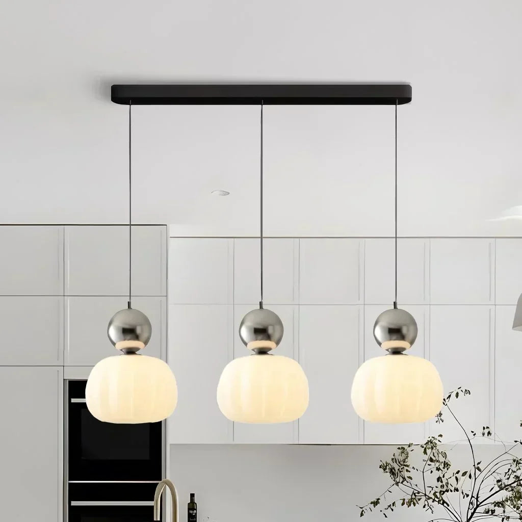 Luvano LED Pendelleuchte Kürbisform Nordic