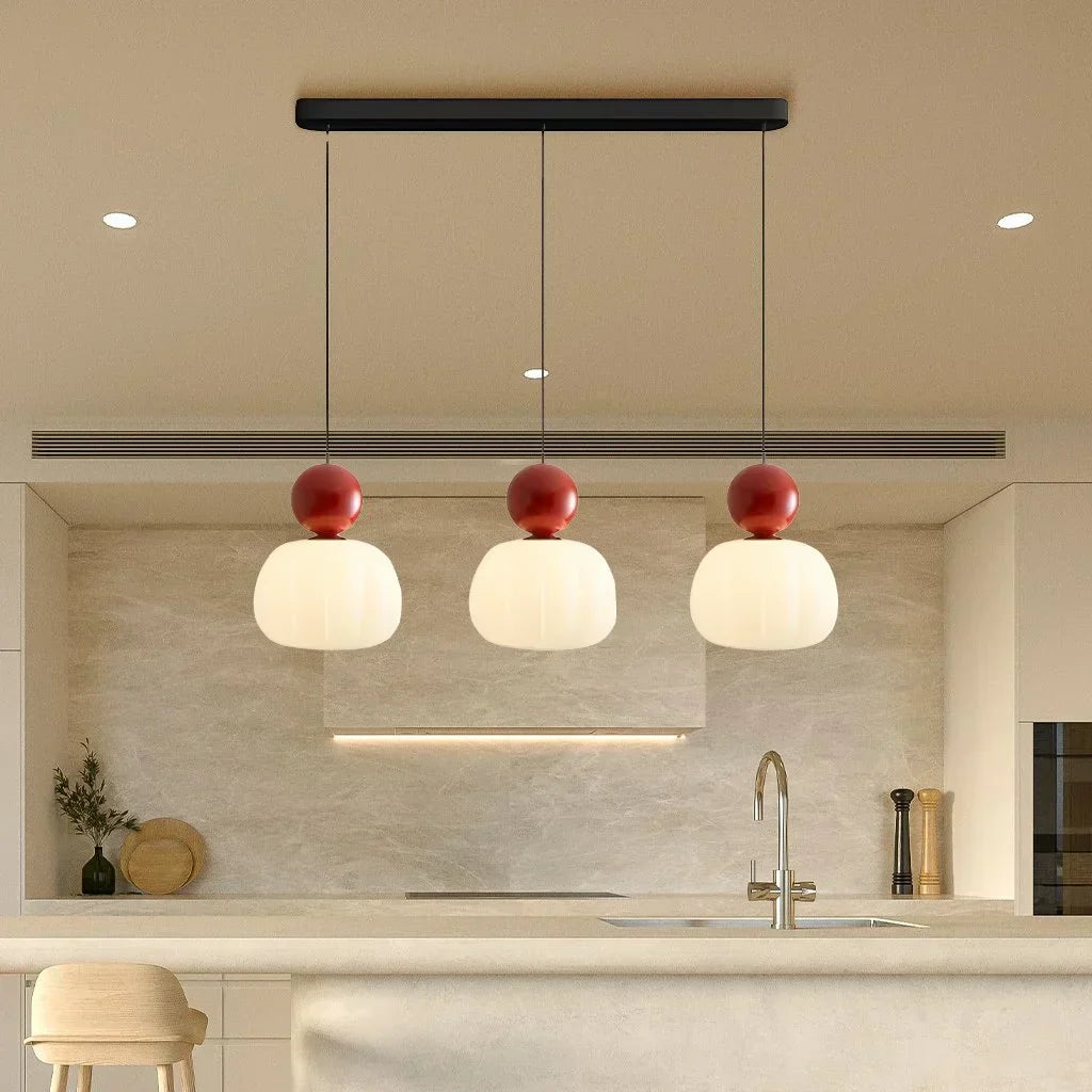 Luvano LED Pendelleuchte Kürbisform Nordic