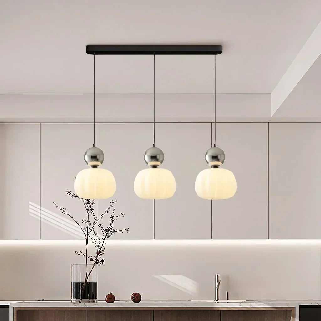Luvano LED Pendelleuchte Kürbisform Nordic