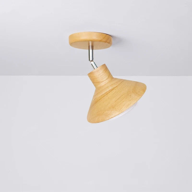 Luvano NordicWood Deckenleuchte Holz Kegel