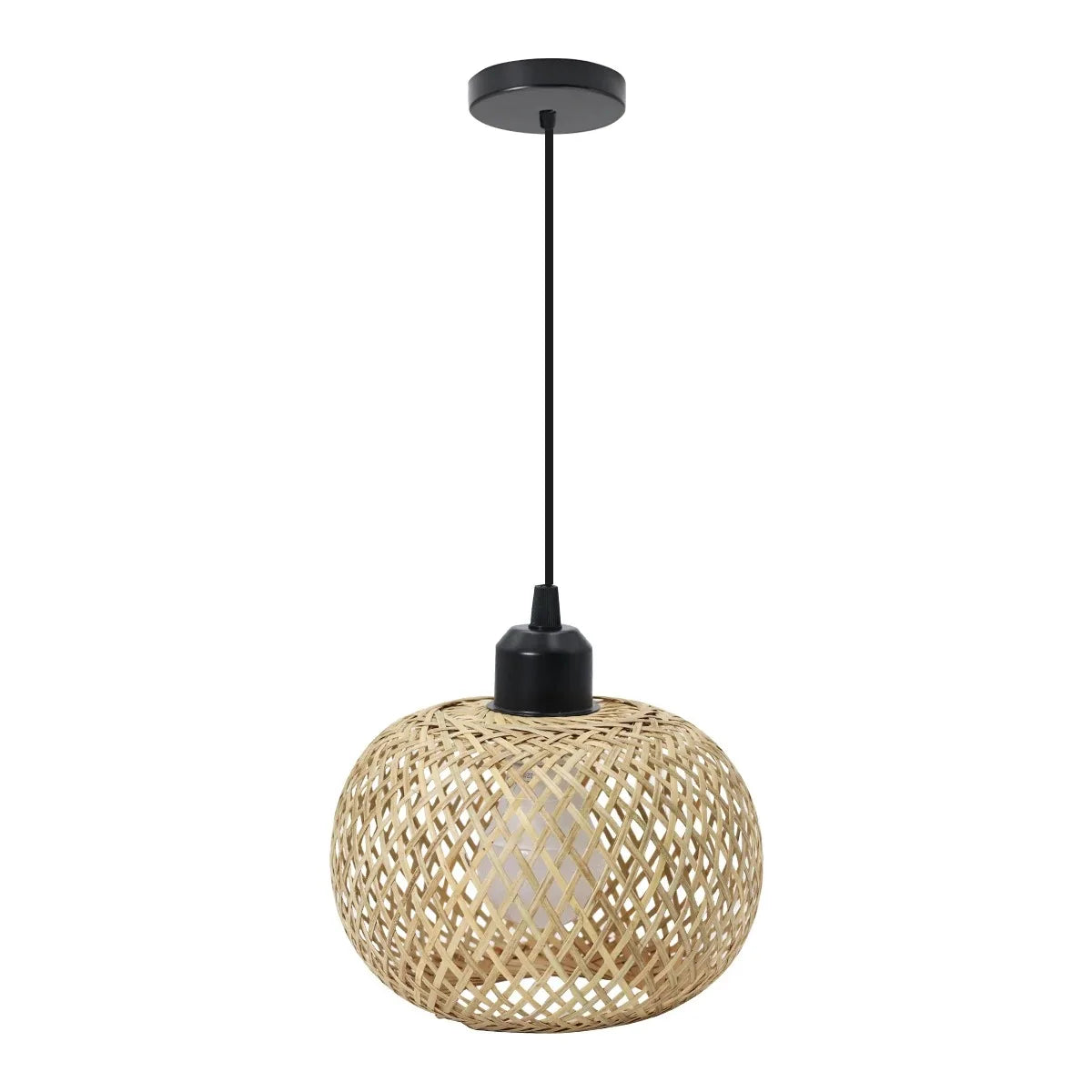 Luvano Natura Deckenleuchte Bambus Rattan LED