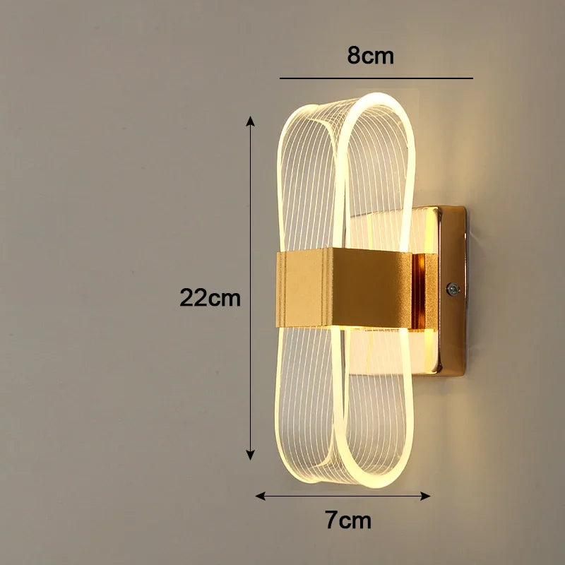 Luvano LED Wandleuchte Aluminium Nordic Deko