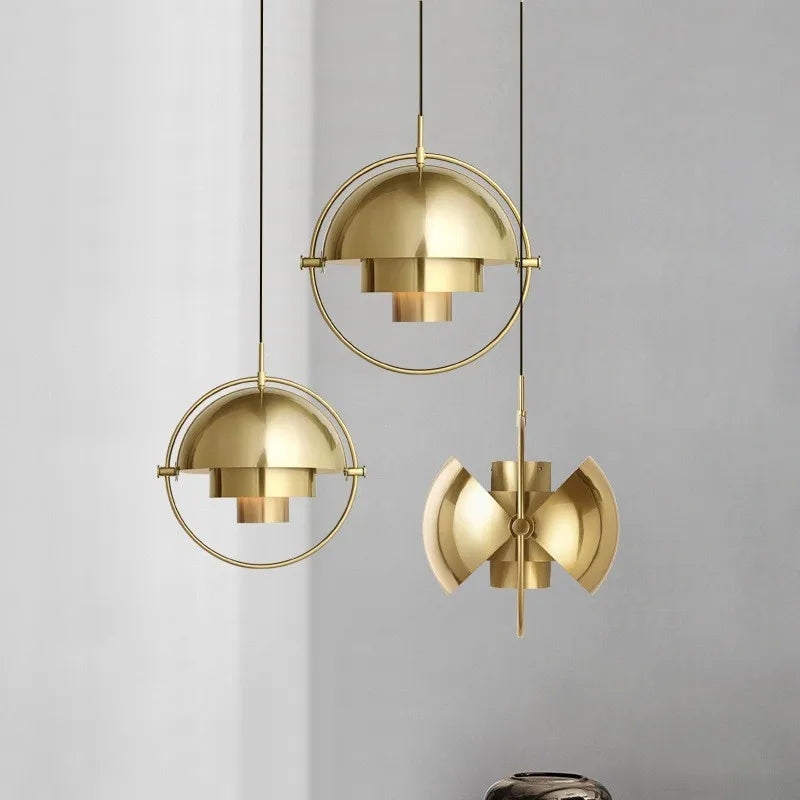 Luvano Pendelleuchte Metall skulptural Nordic