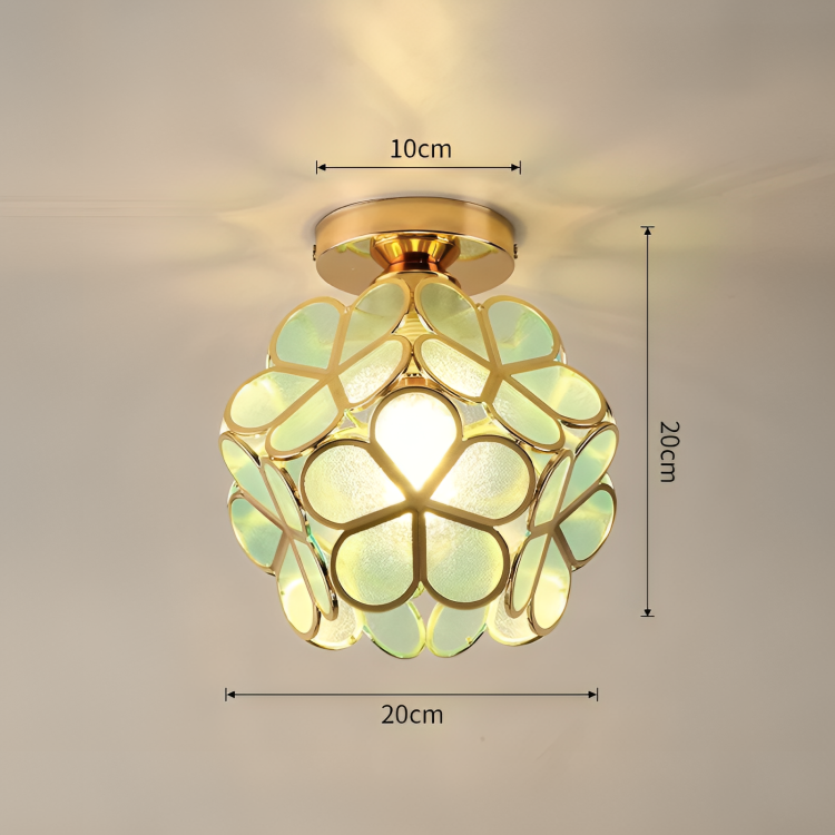Luvano Deckenleuchte Blume Retro bunt Aufbau