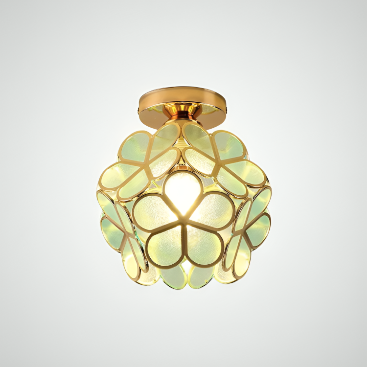 Luvano Deckenleuchte Blume Retro bunt Aufbau