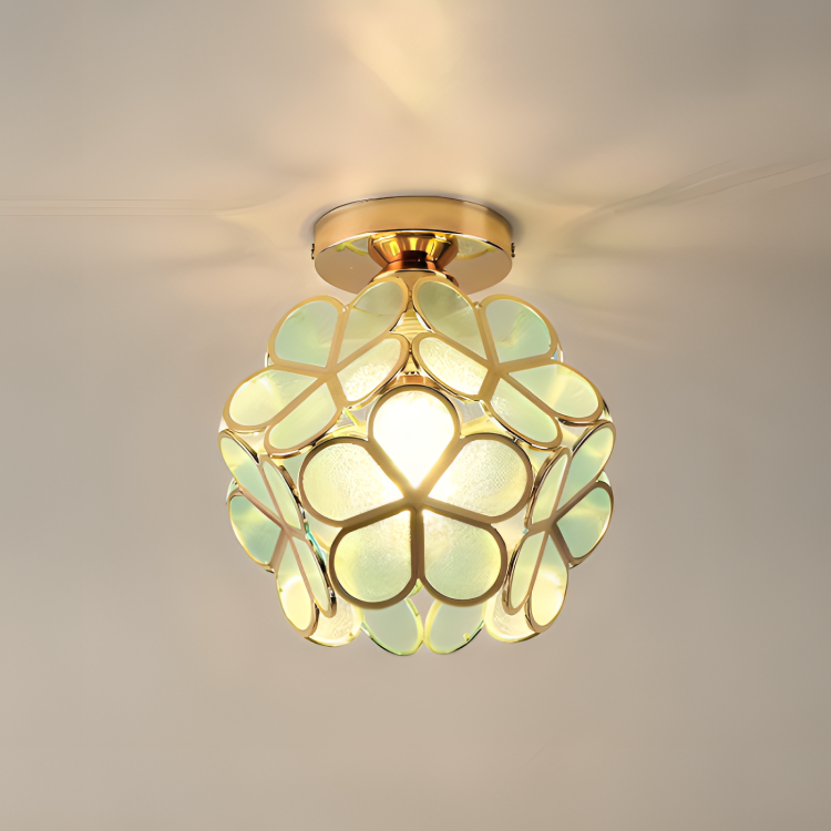 Luvano Deckenleuchte Blume Retro bunt Aufbau