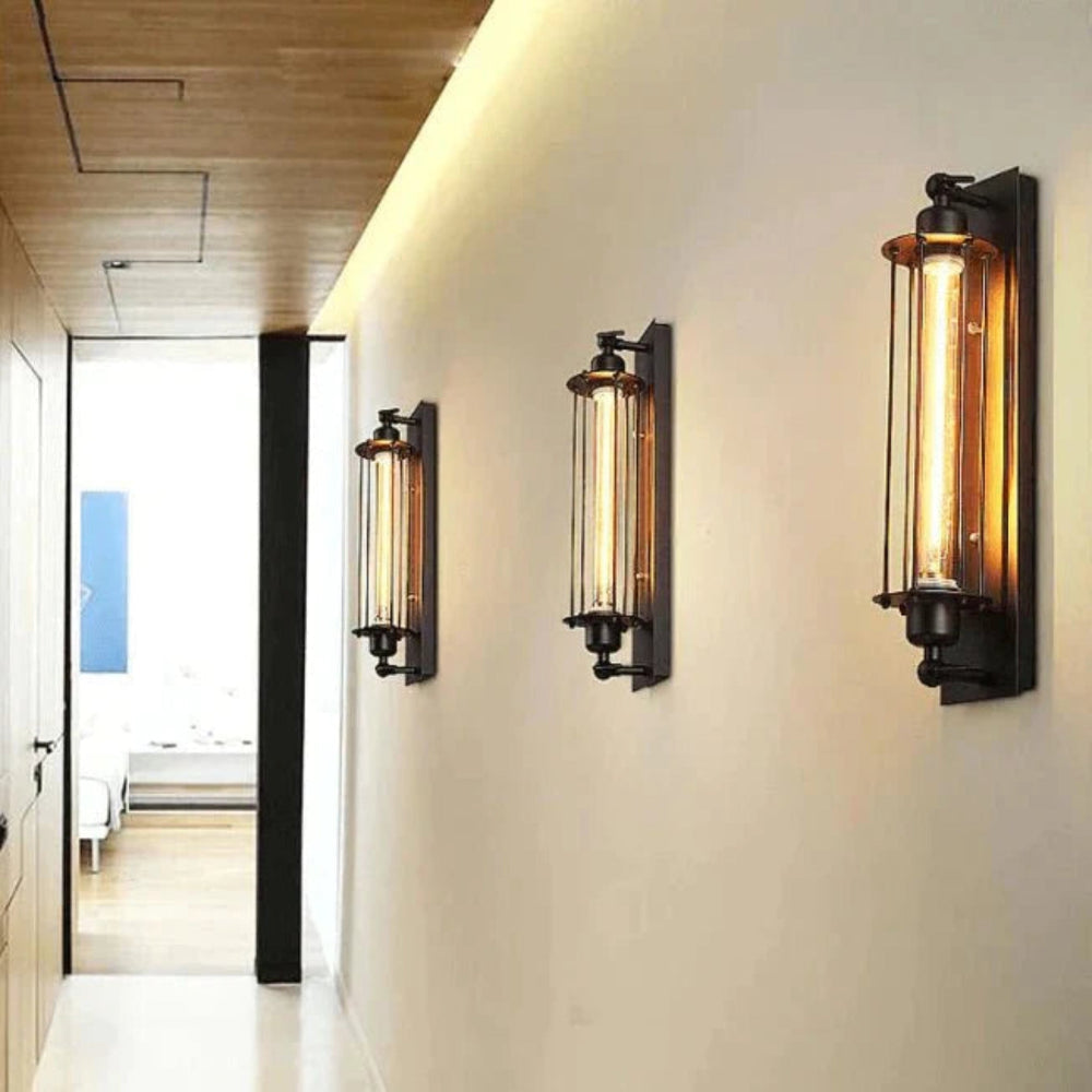 Luvano Wandleuchte Vintage Metall LED