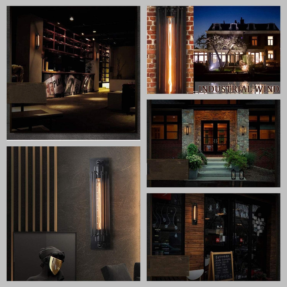 Luvano Wandleuchte Vintage Metall LED