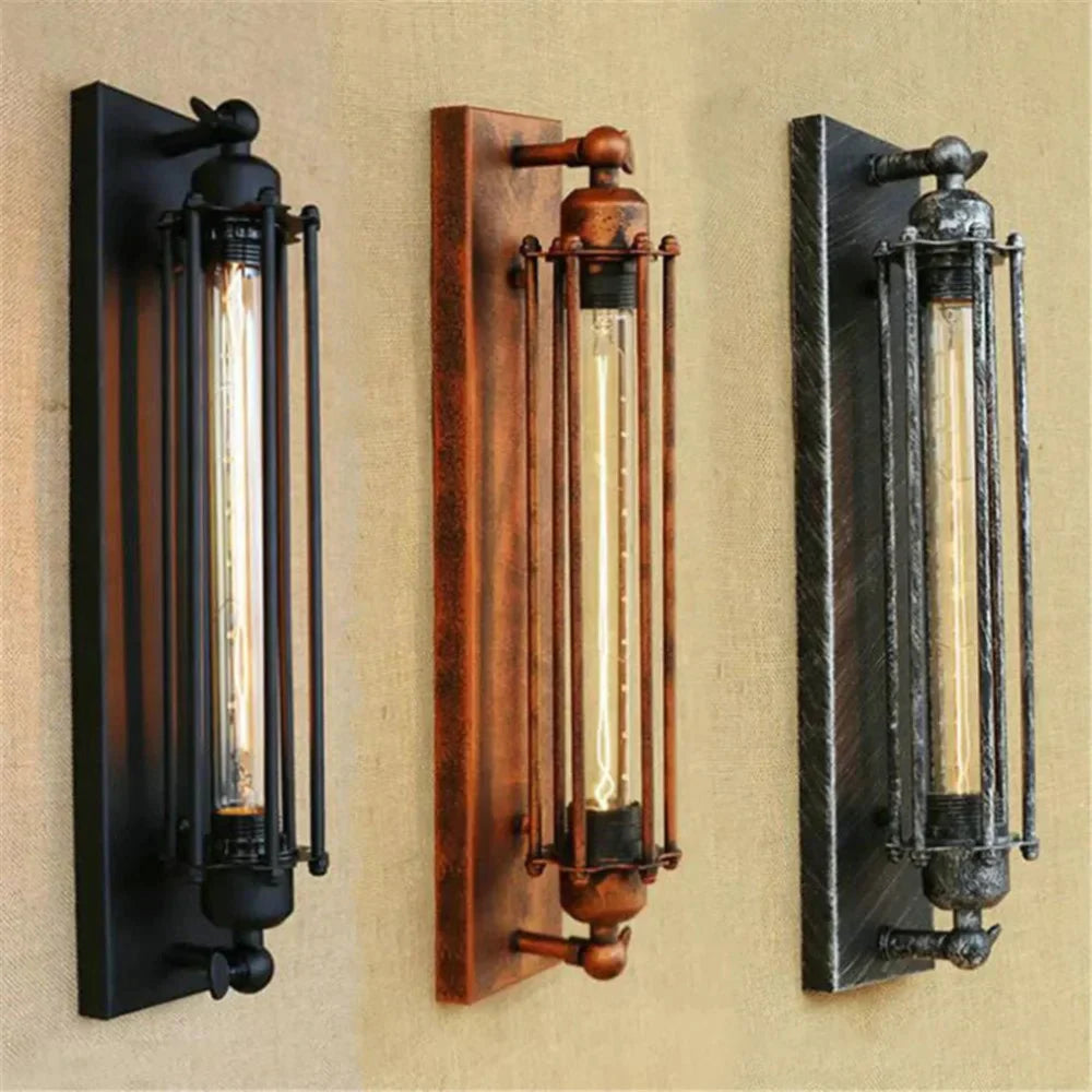 Luvano Wandleuchte Vintage Metall LED