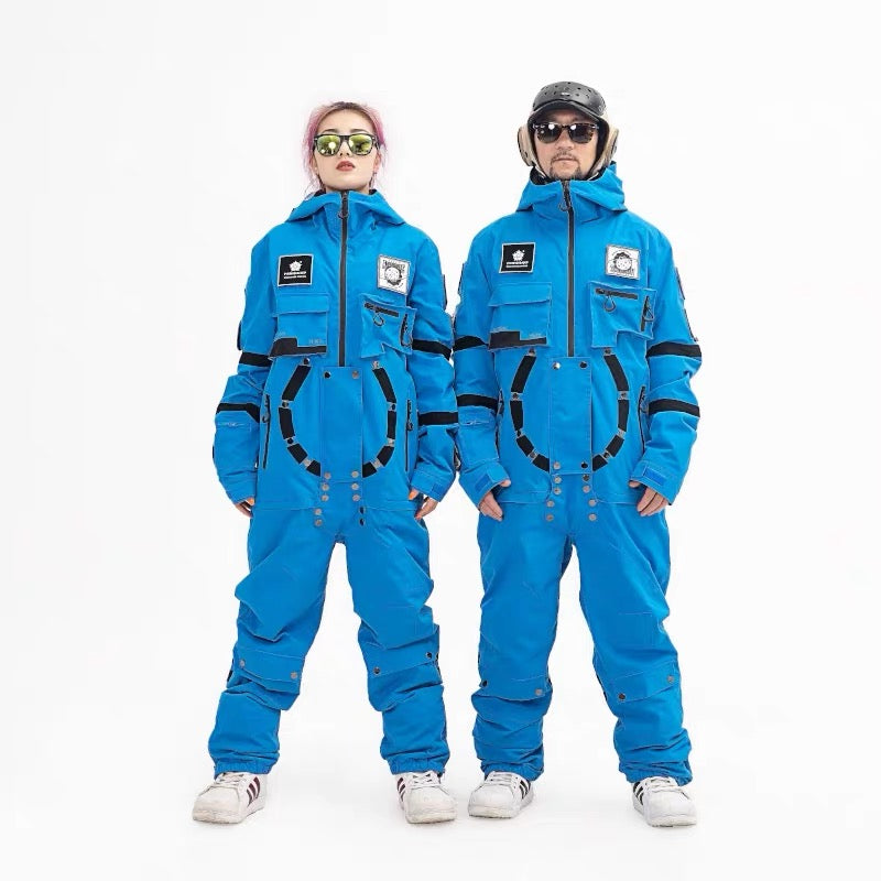 PINGUP NASA-Raumstation-Einteiler-Snowboardanzüge für Herren