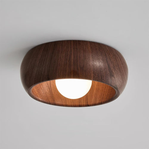Luvano Albanora Deckenleuchte Holz LED minimal