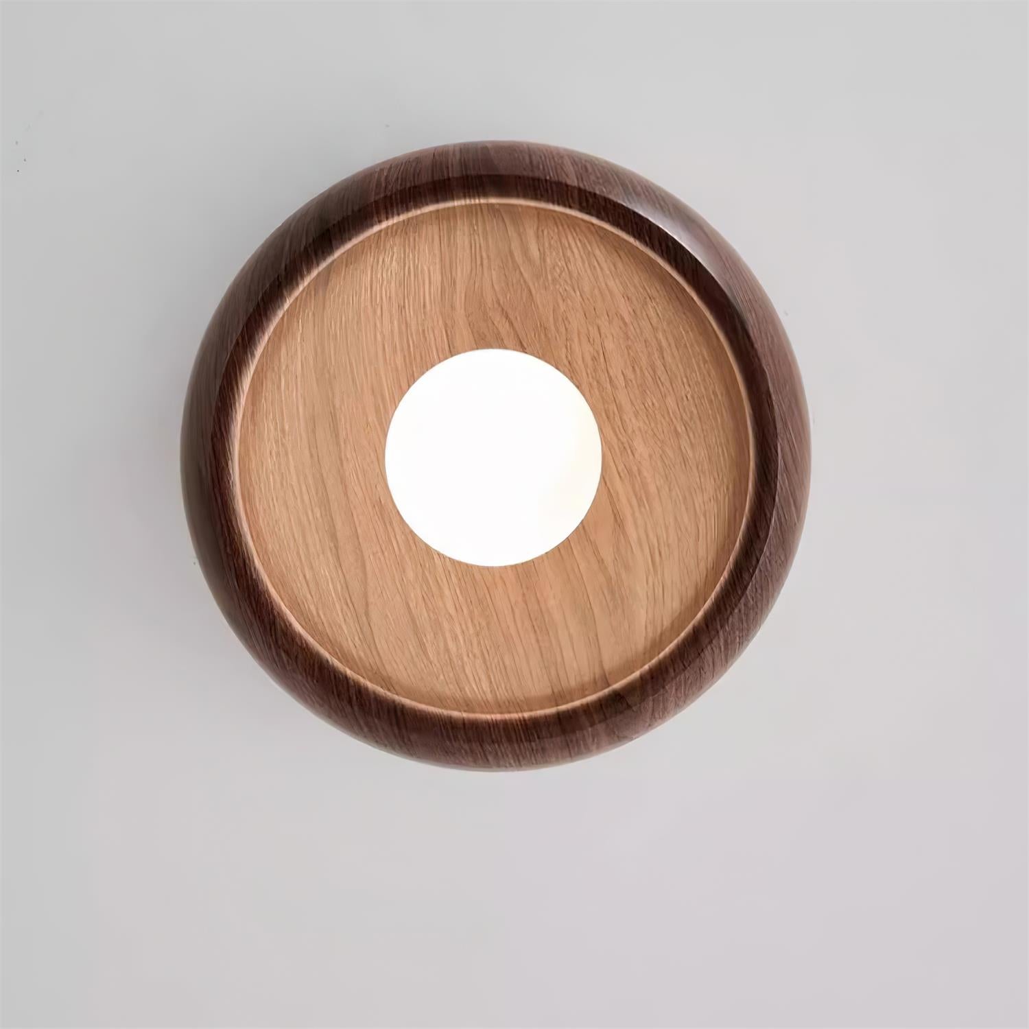 Luvano Albanora Deckenleuchte Holz LED minimal