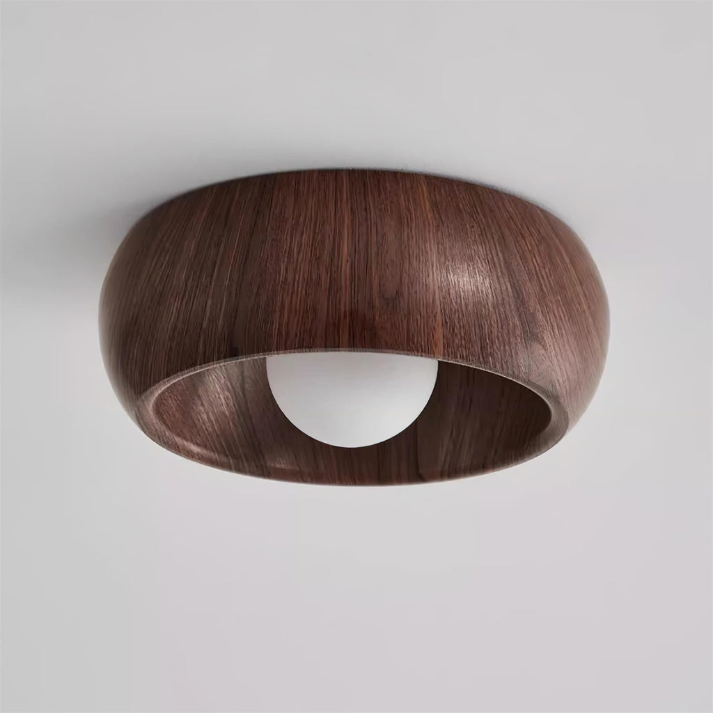 Luvano Albanora Deckenleuchte Holz LED minimal