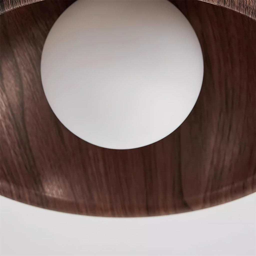 Luvano Albanora Deckenleuchte Holz LED minimal
