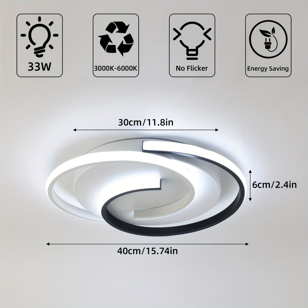 Luvano LED Deckenleuchte Spirale rund minimal