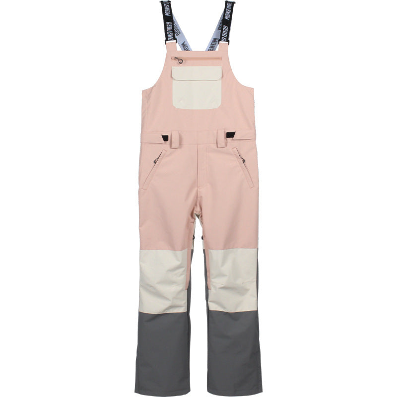Backless one-piece ski pants