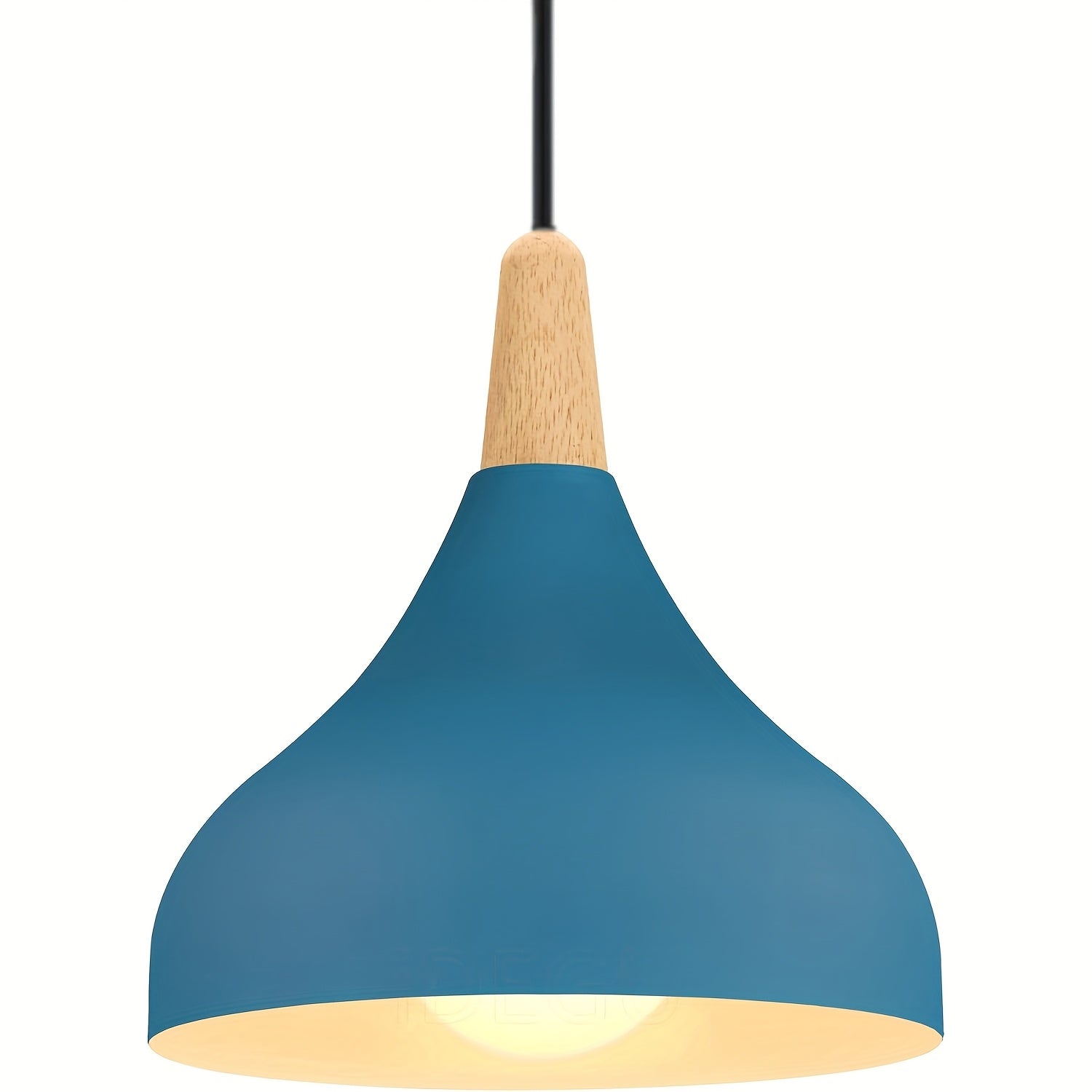 Luvano Pendelleuchte Tropfen Metall Holz modern