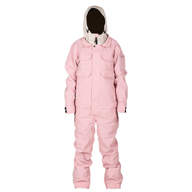 Doorek Superb Damen-Einteiler-Skianzug in Pink, Winter-Schneeanzug