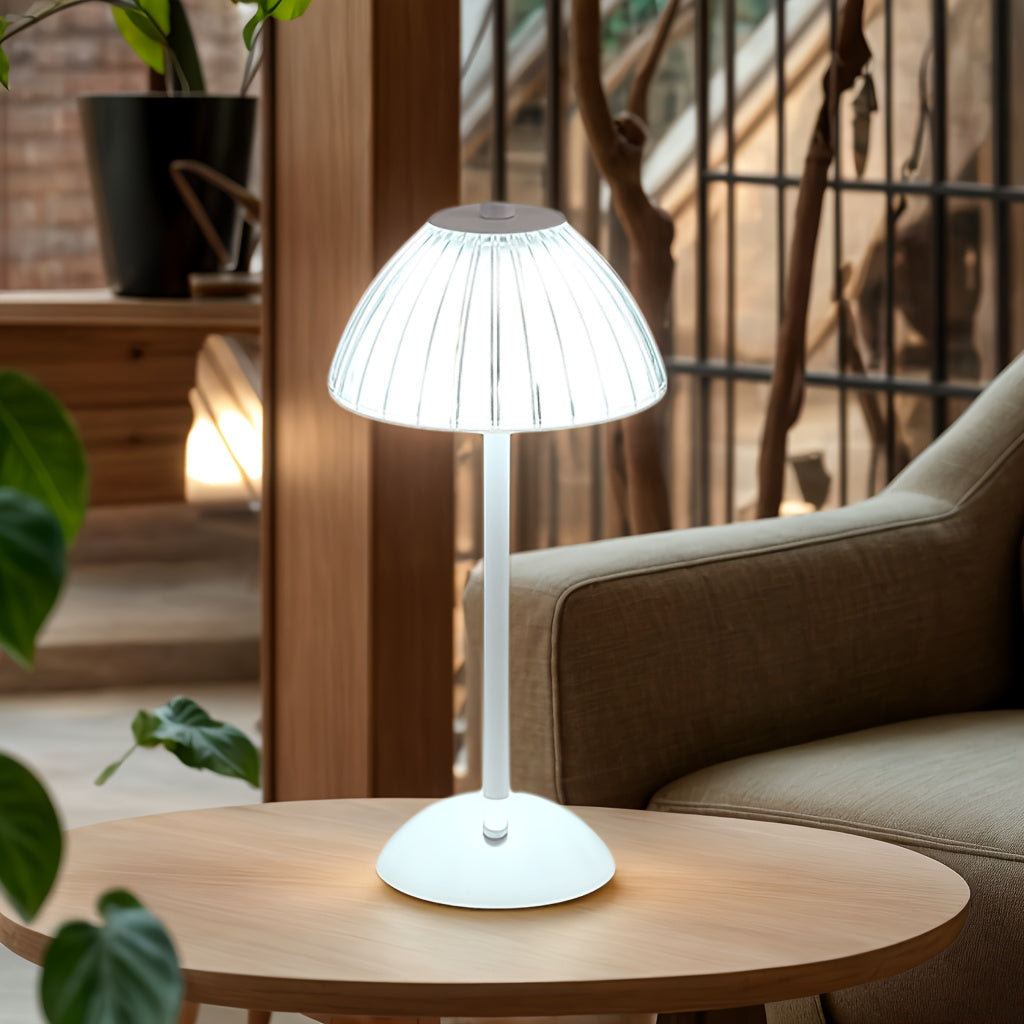 Luvano Tischleuchte gold Touch Akku USB