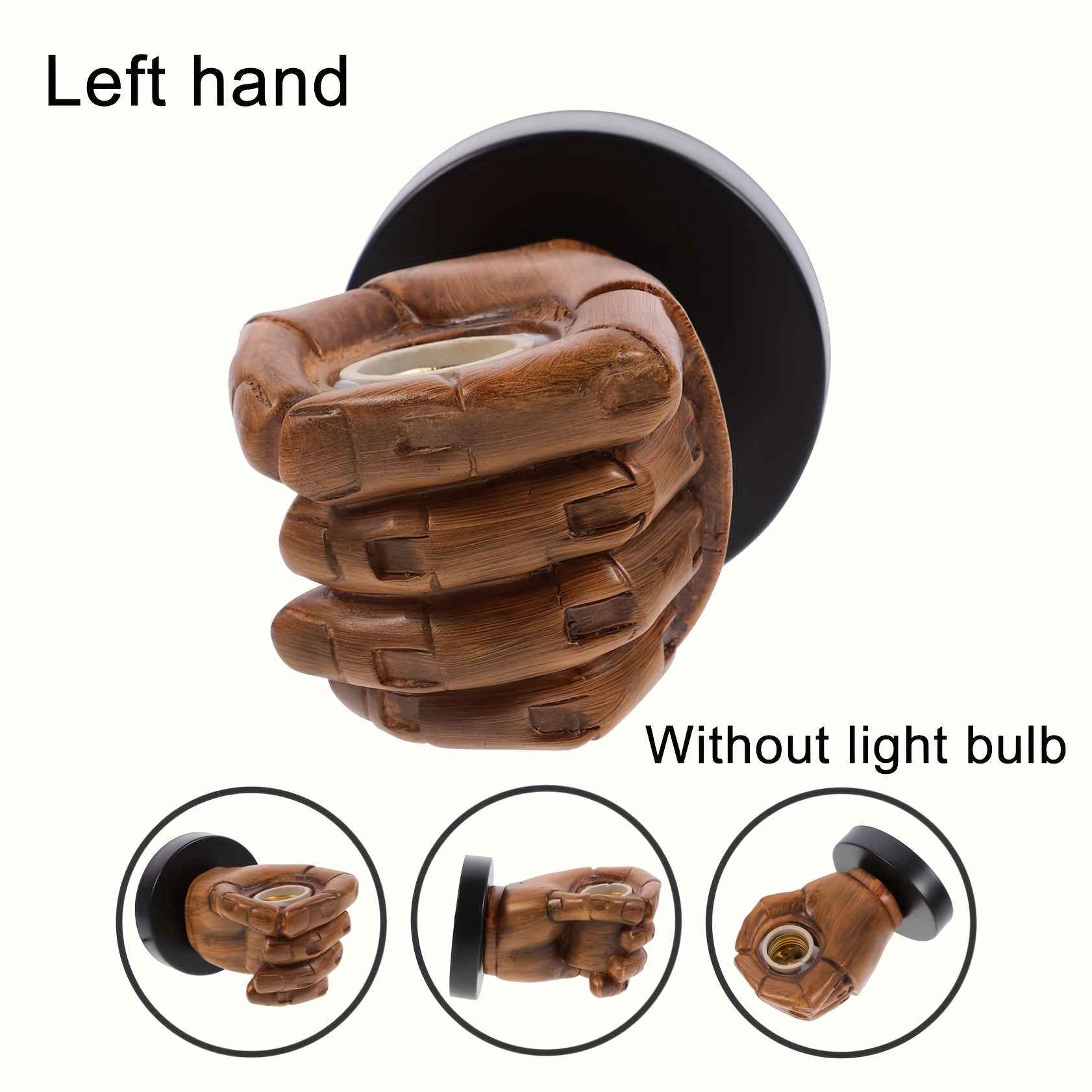 Luvano Wandleuchte Hand Resin Industrial