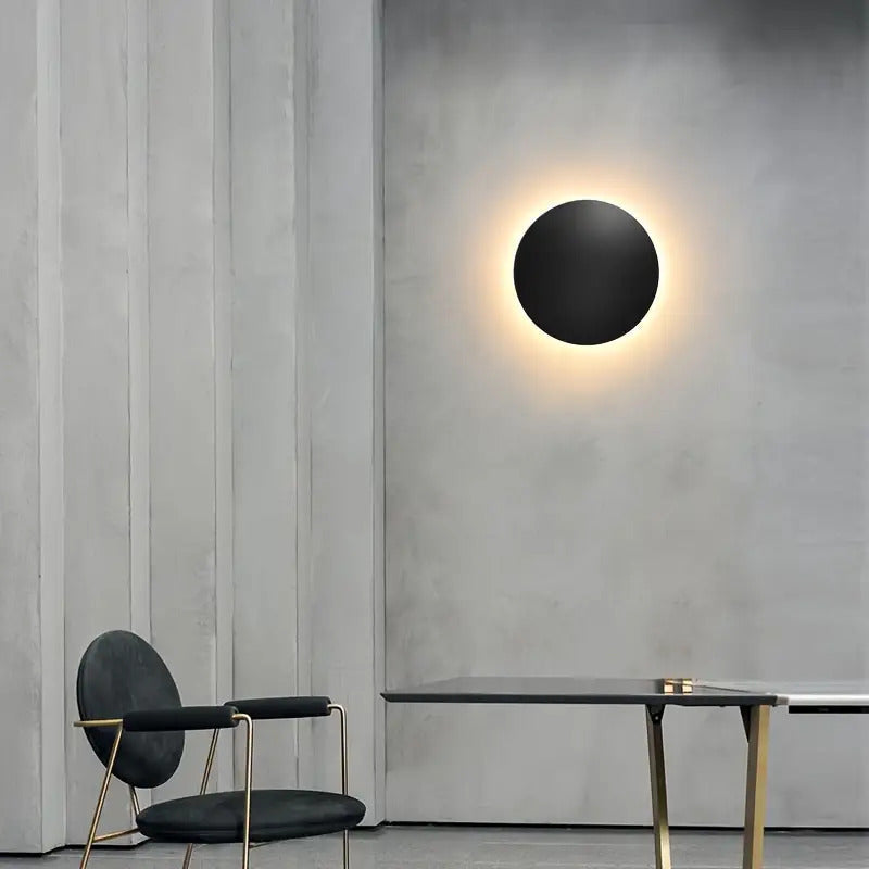 Luvano LED Wandleuchte rund Nordic minimal