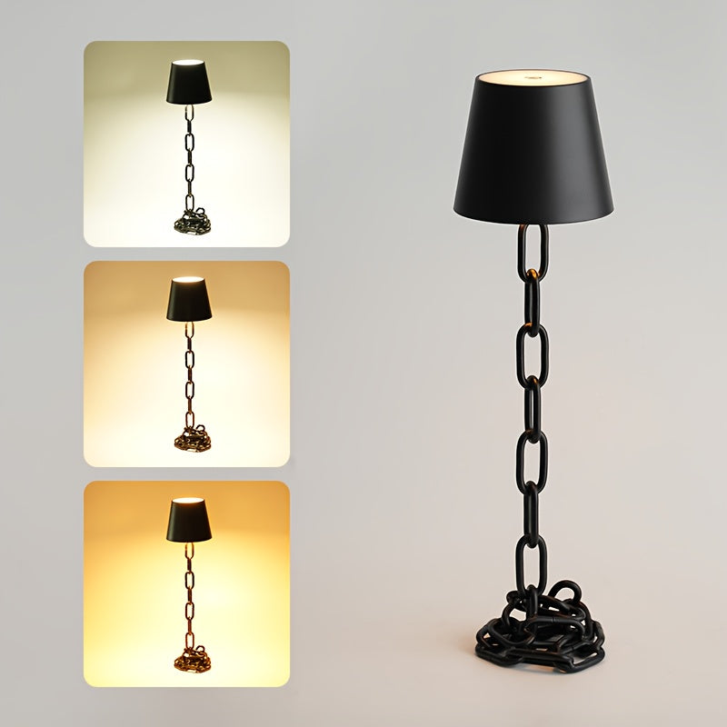 Luvano Tischleuchte Kette Touch Akku LED