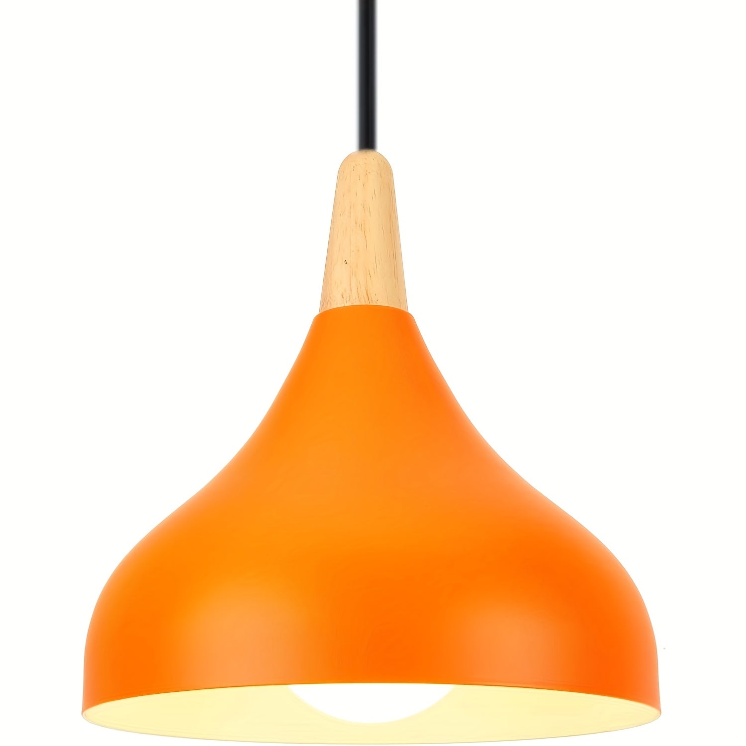 Luvano Pendelleuchte Tropfen Metall Holz modern