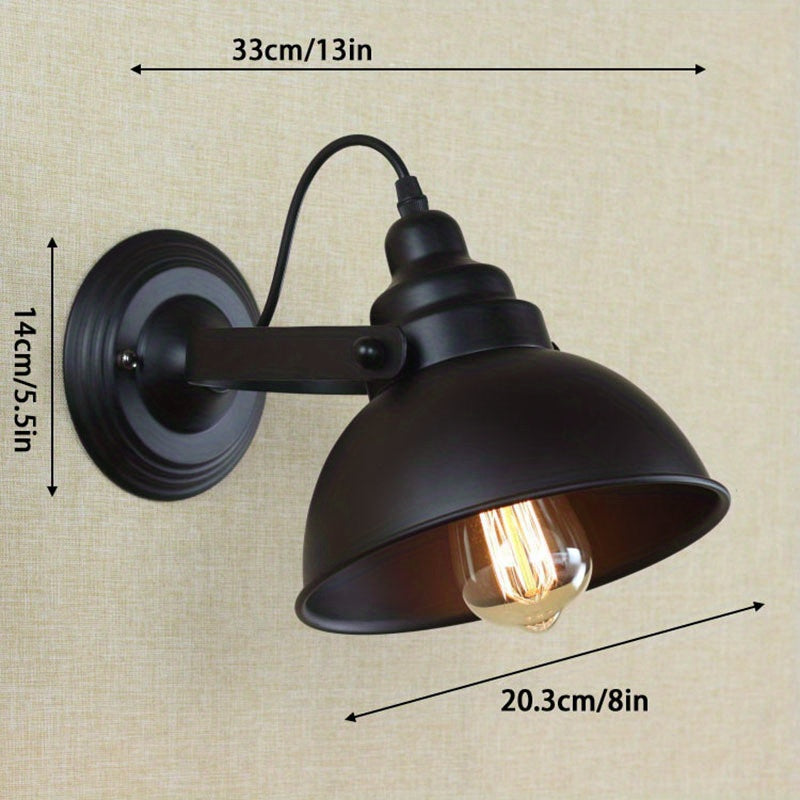 Luvano Wandleuchte Industrial Vintage Metall
