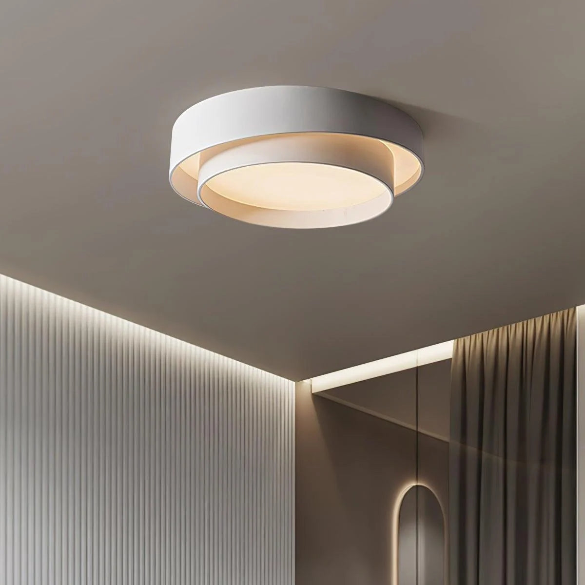 Luvano LED Deckenleuchte rund Nordic minimalistisch