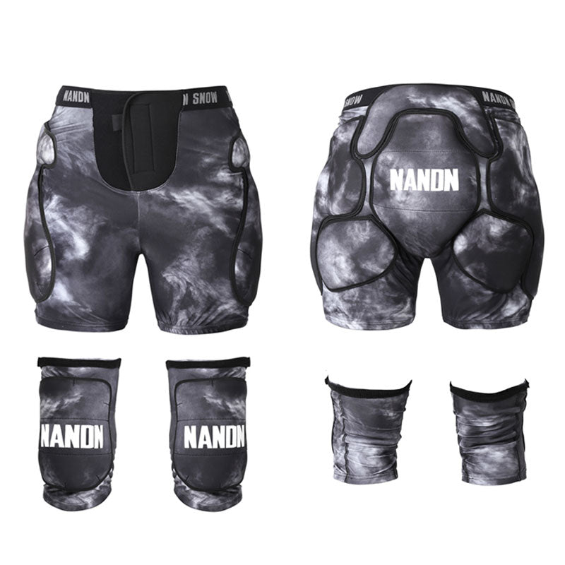 Nandn Unisex Tri-Flex Schutzshorts & Knieschoner Set