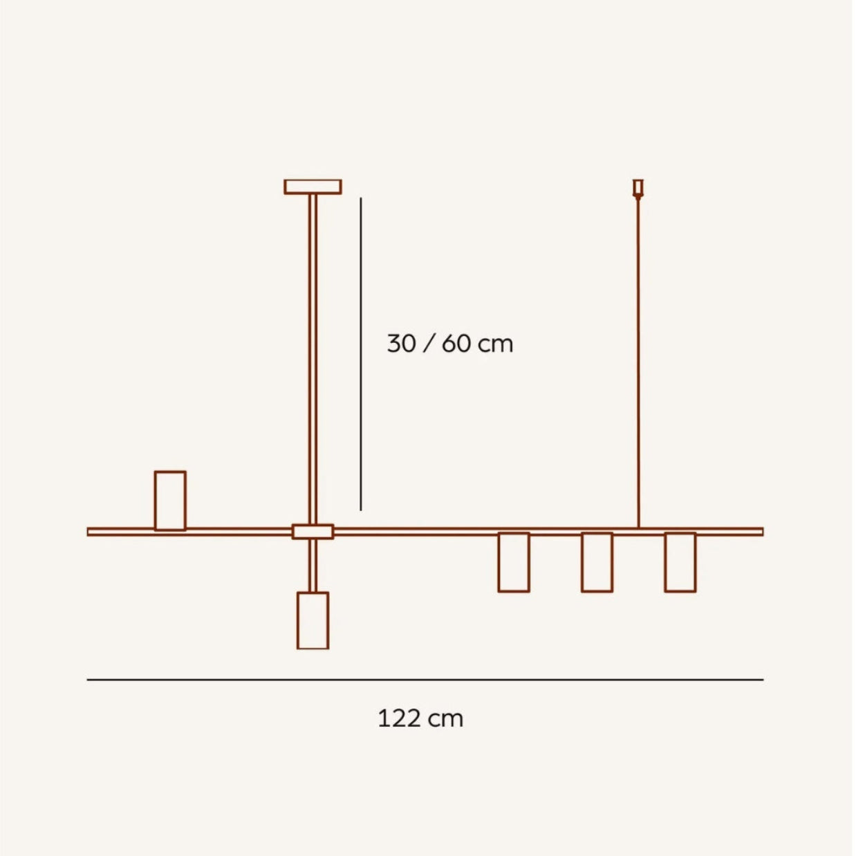 Luvano Hängeleuchte modern Deckenlampe Wohnzimmer