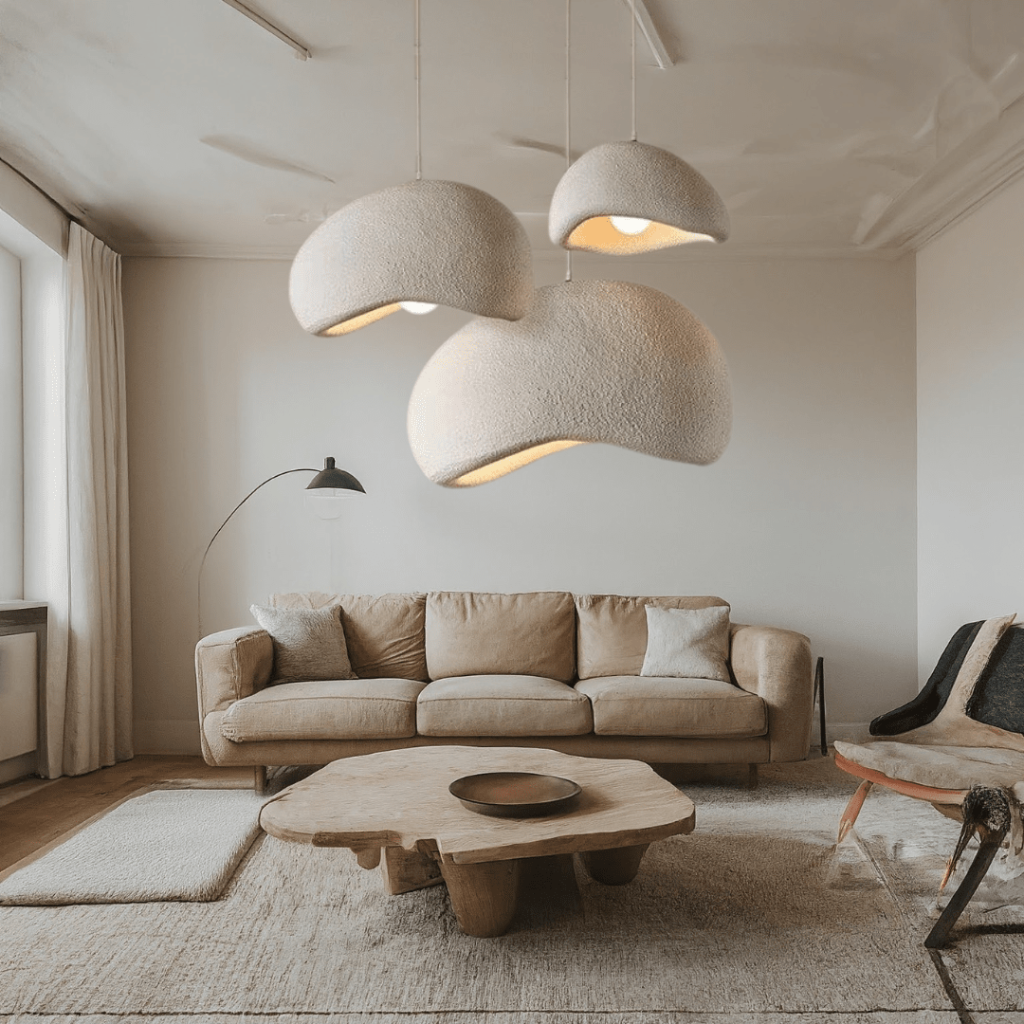 Luvano Pendelleuchte Wabi Sabi Esstisch dimmbar
