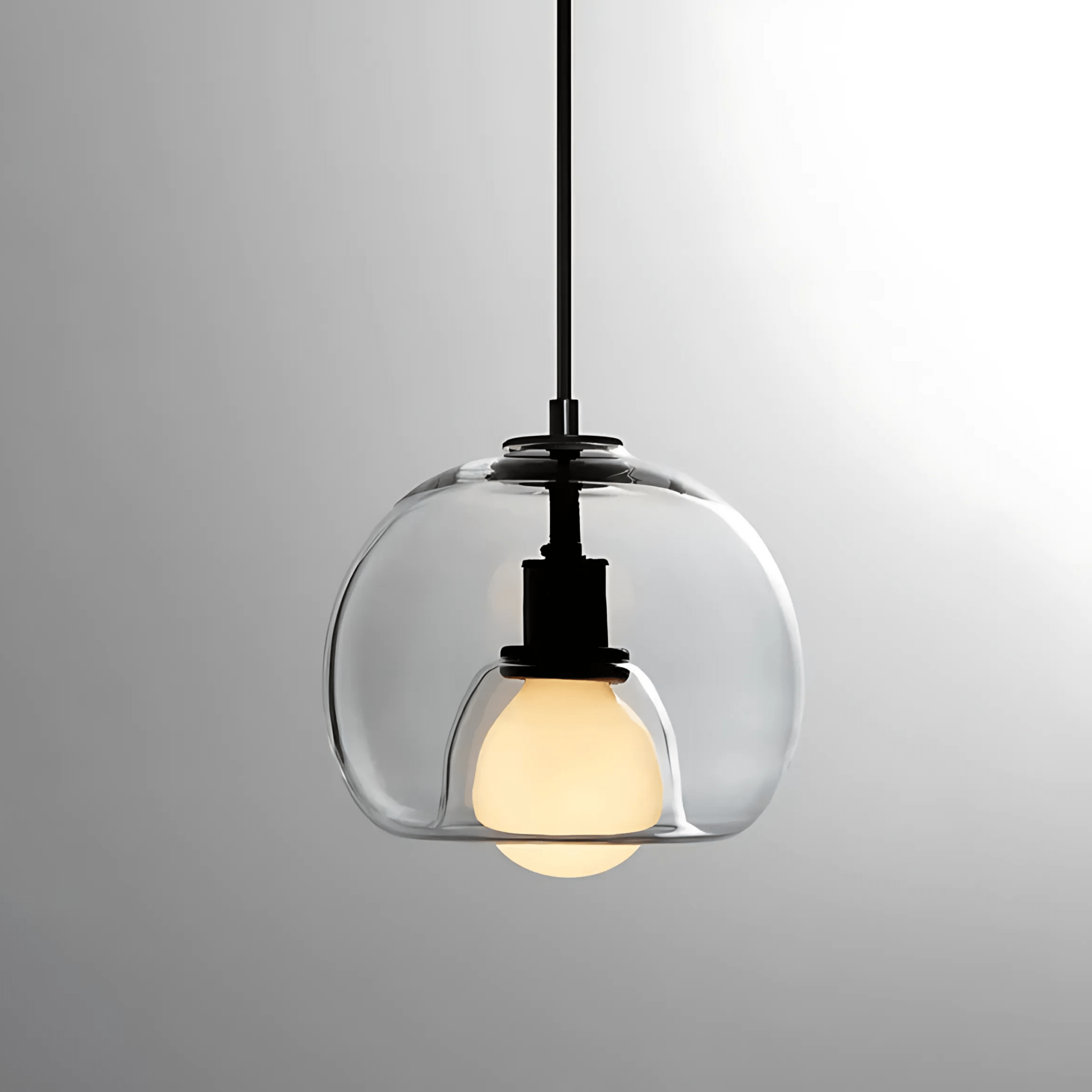 Luvano Clyde Pendelleuchte Glas mundgeblasen