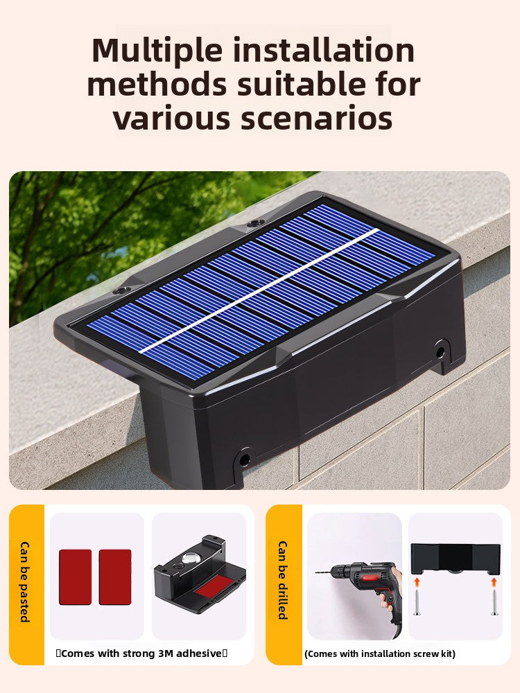 Luvano Solar Wandleuchte Außen warmweiß ohne Kabel