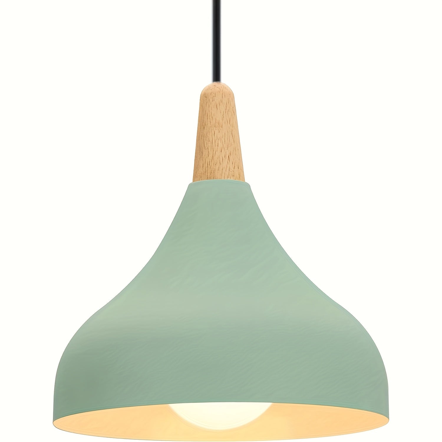 Luvano Pendelleuchte Tropfen Metall Holz modern