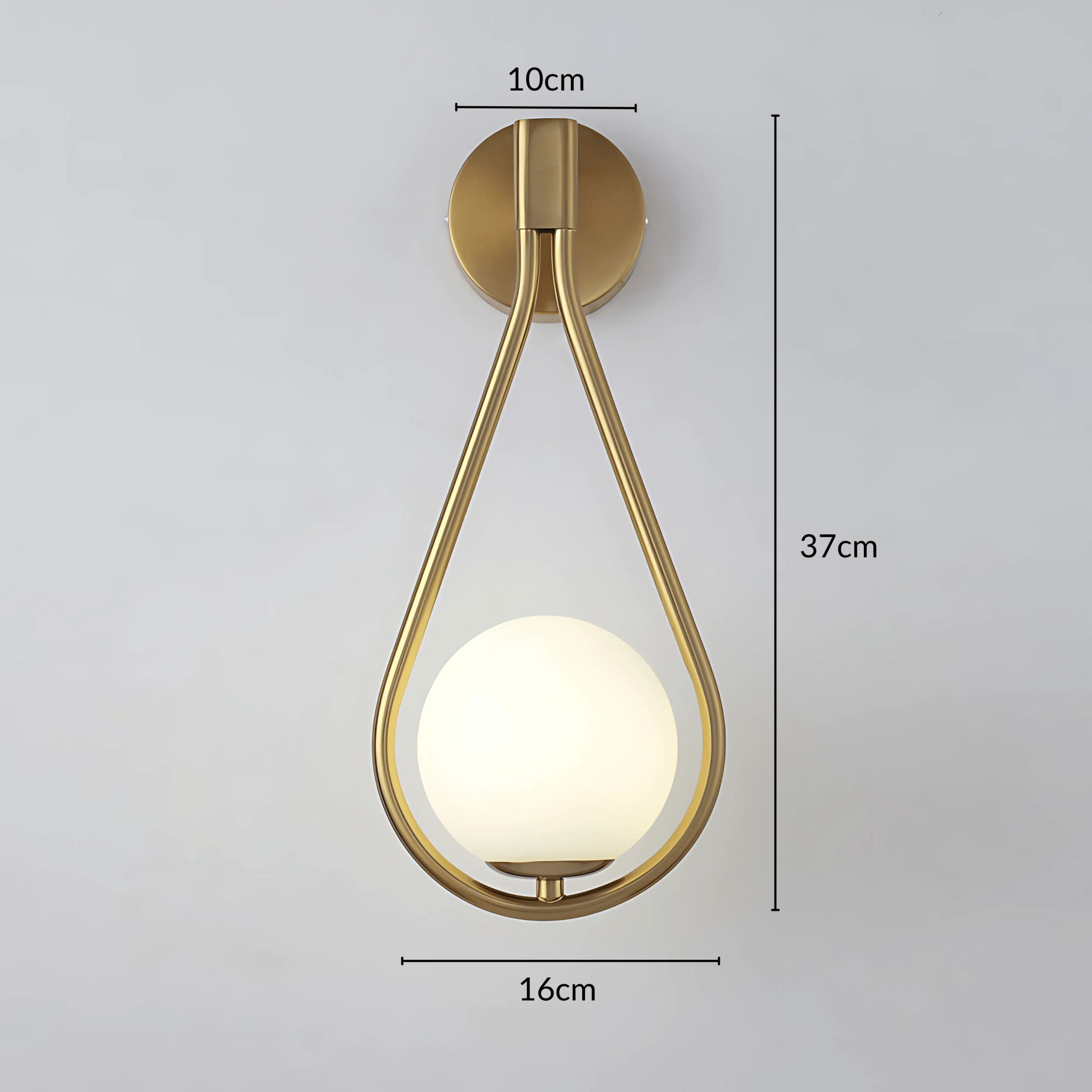 Luvano Droplet Wandleuchte Tropfenform modern