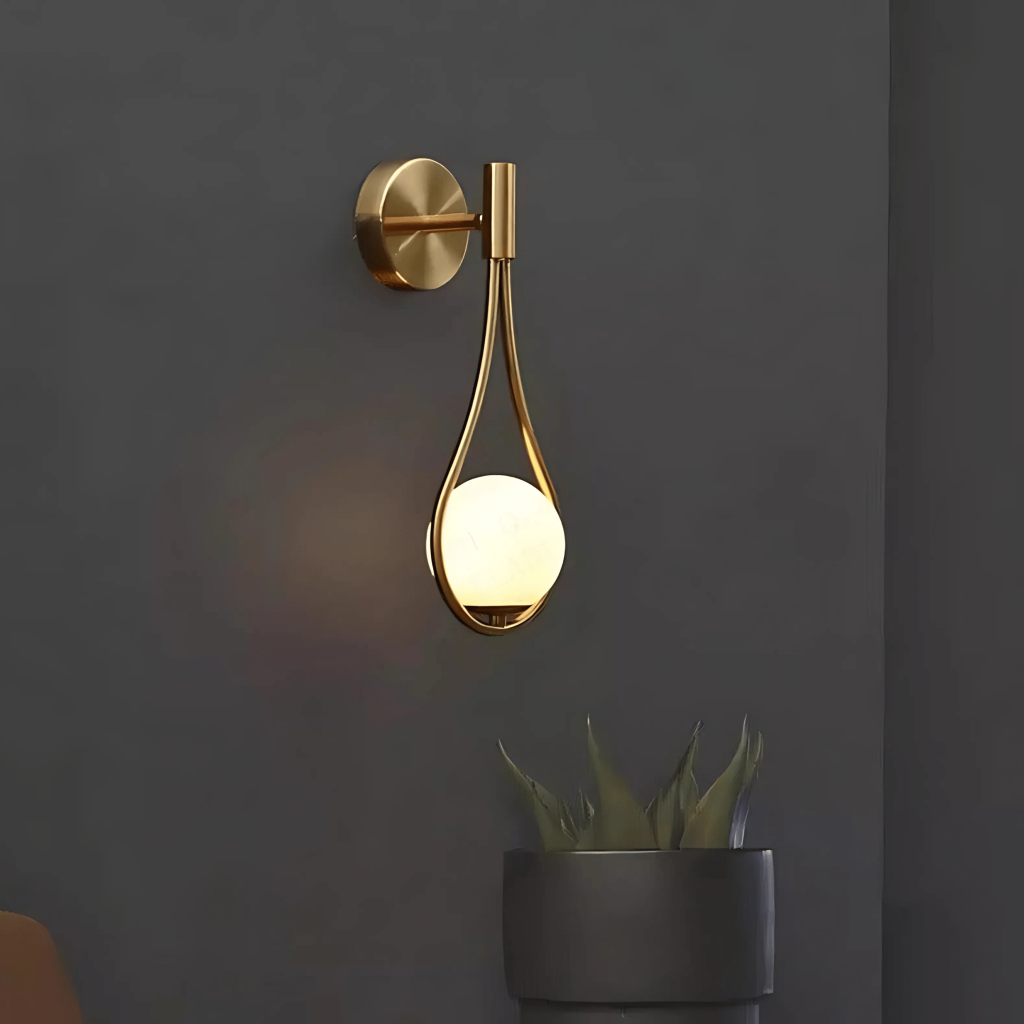 Luvano Droplet Wandleuchte Tropfenform modern