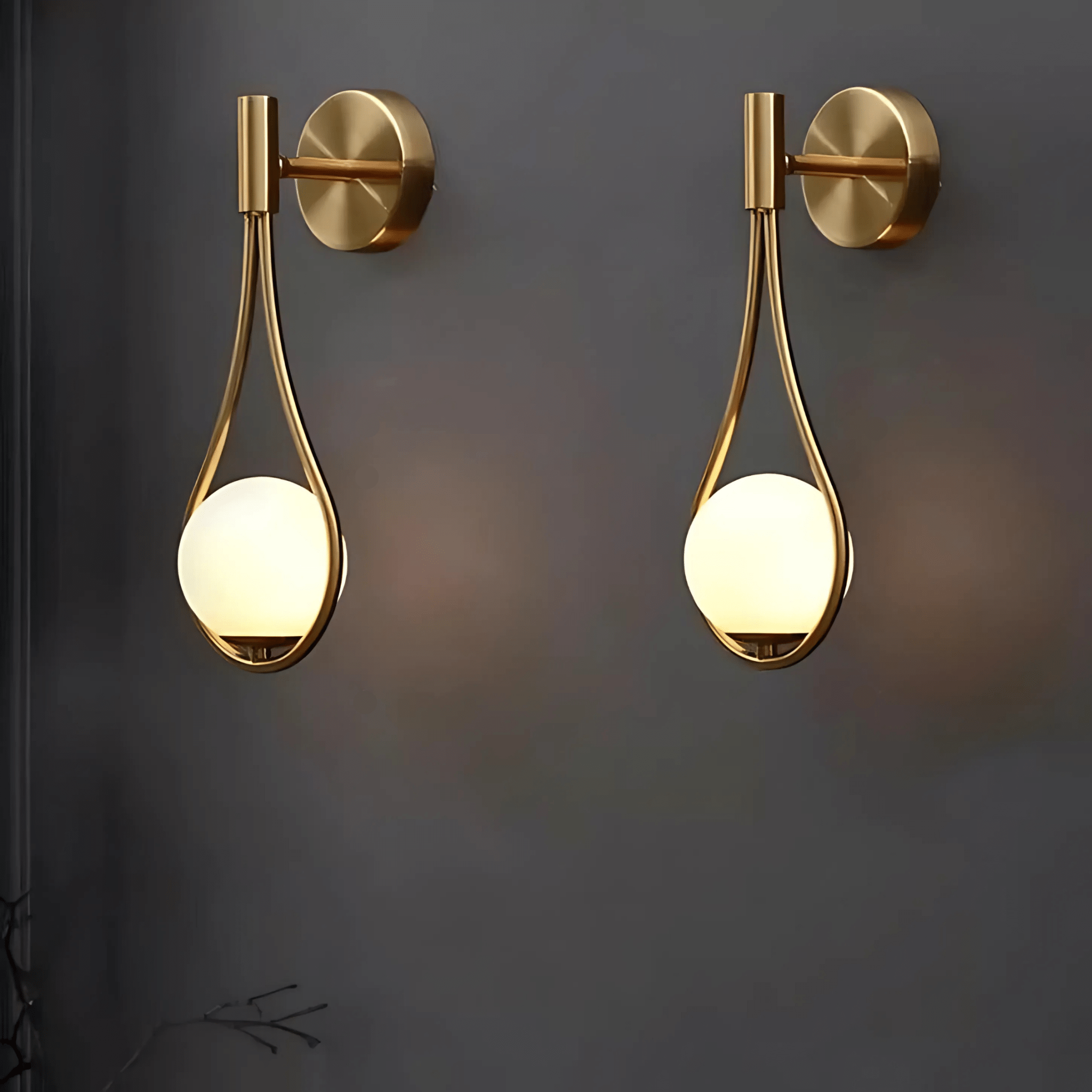 Luvano Droplet Wandleuchte Tropfenform modern