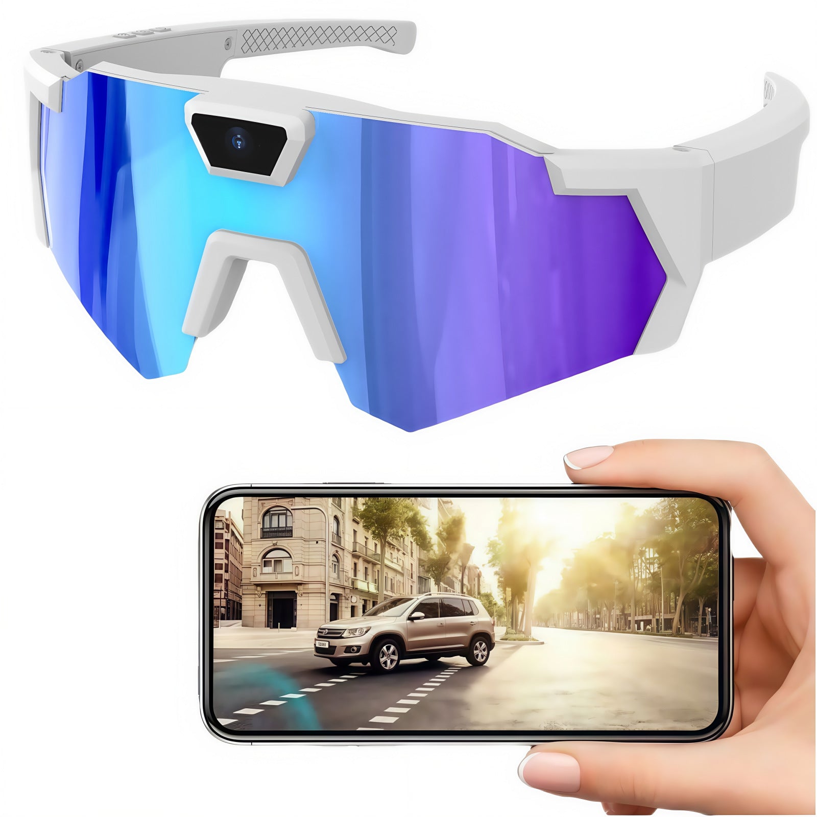 Skibrille mit Kamera, Ansicht 2